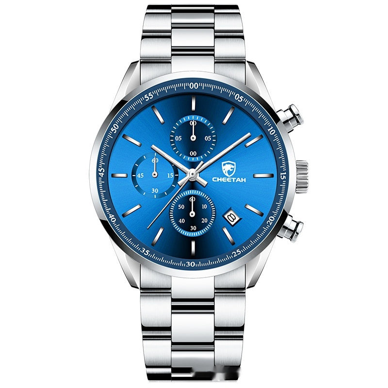 Business Leisure Men's Watch Multi-functional Waterproof Quartz Watch