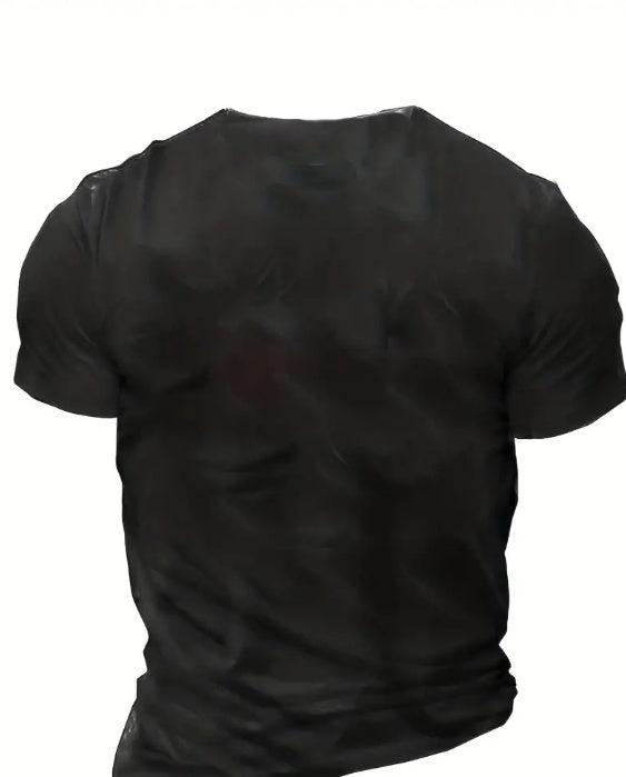 Interesting Slogan Pattern Printed Men's T-shirt, Graphic T-shirt Men's Summer Clothing, Men's Clothing