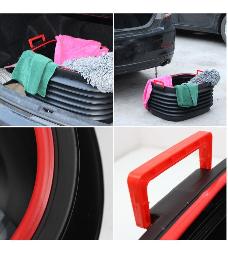 Car Trunk Storage Box Retractable And Foldable