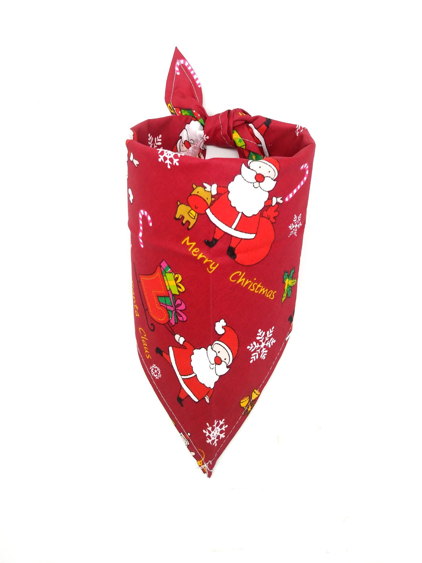 Christmas Pet Supplies Triangle Scarf Saliva Towel