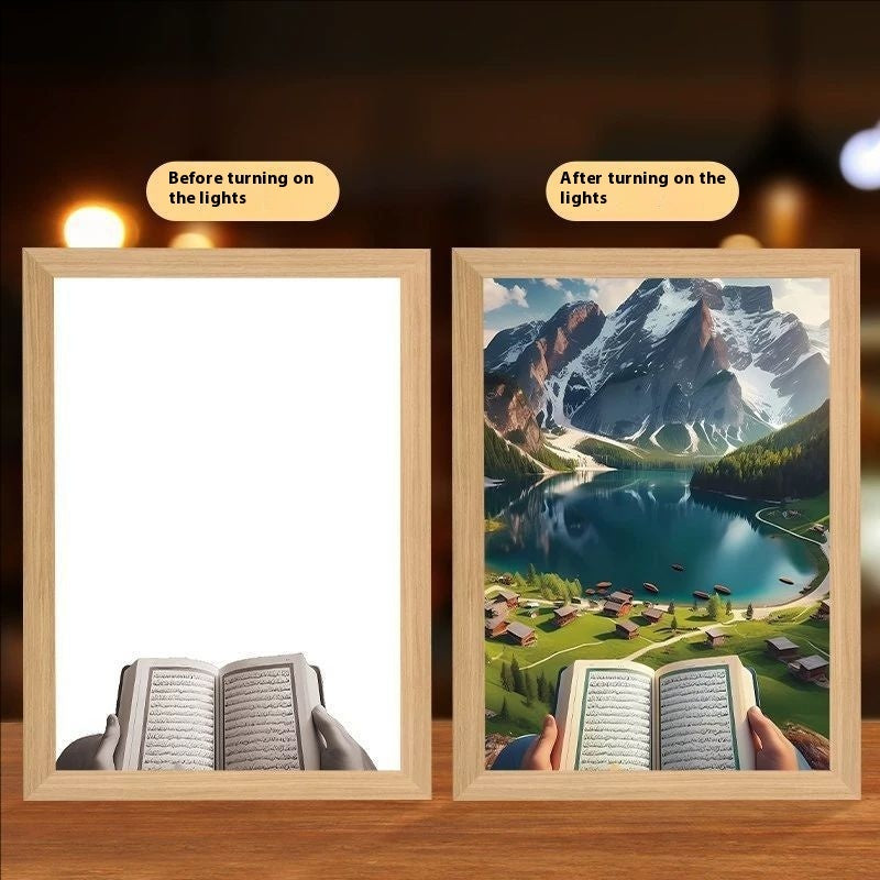 Cross Redemption Garden Sea Home Light Painting