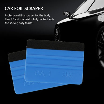 Automotive film scraper