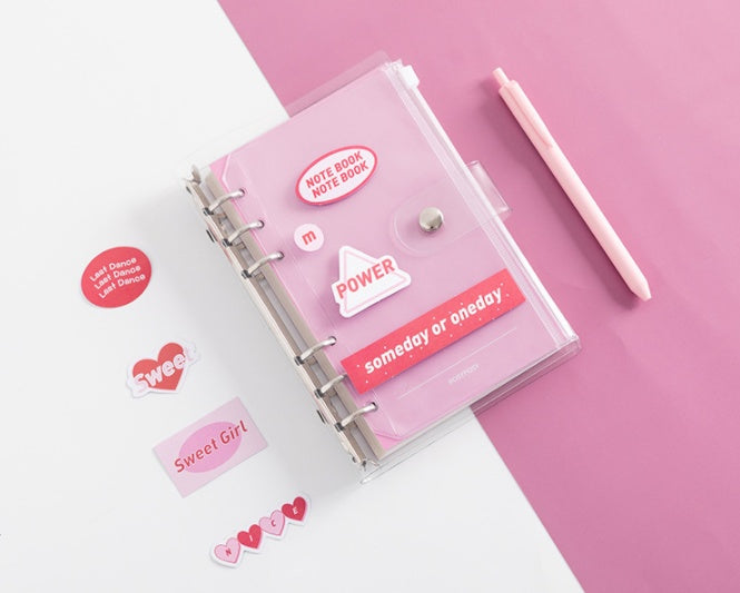 PVC transparent removable notebook