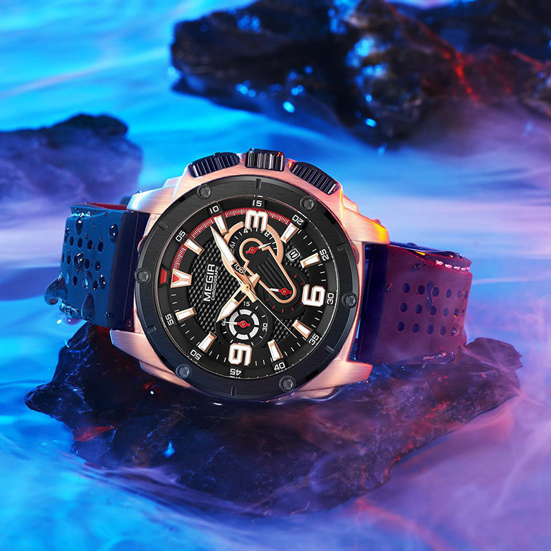 Sports Silicone Luminous Quartz Men's Watch