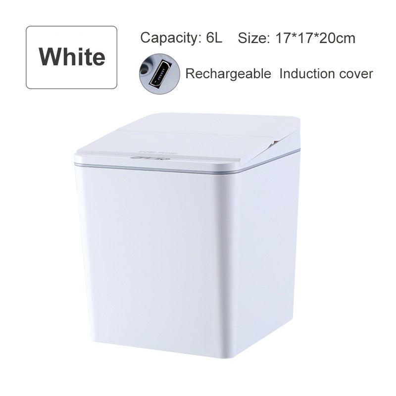 Intelligent induction electric trash bin storage box