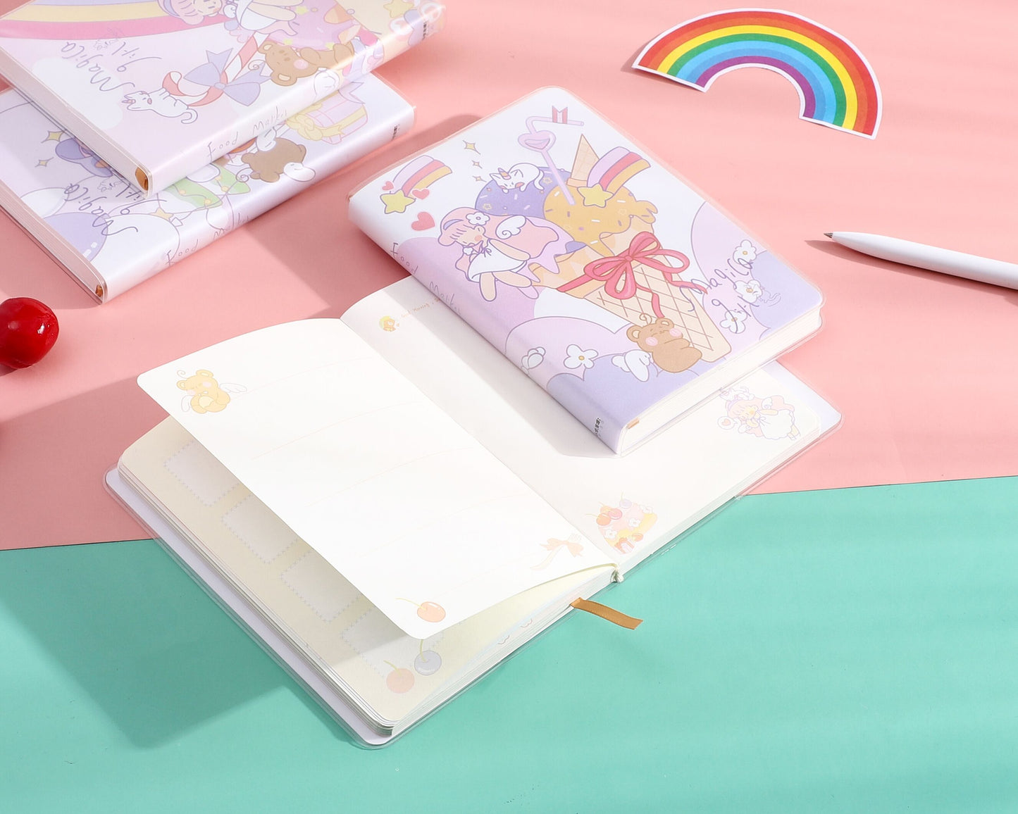 Waterproof Plastic Sleeve Notepad Diary Small Fresh And Easy To Carry