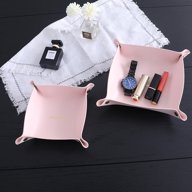 Leather Storage Box Storage Desktop Storage Box