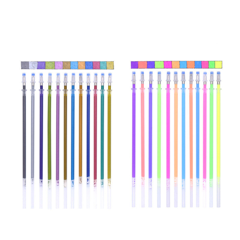 Shiny Metal Quicksand Pen Pearlescent Painting Water Pen Vibrato Jelly Pen