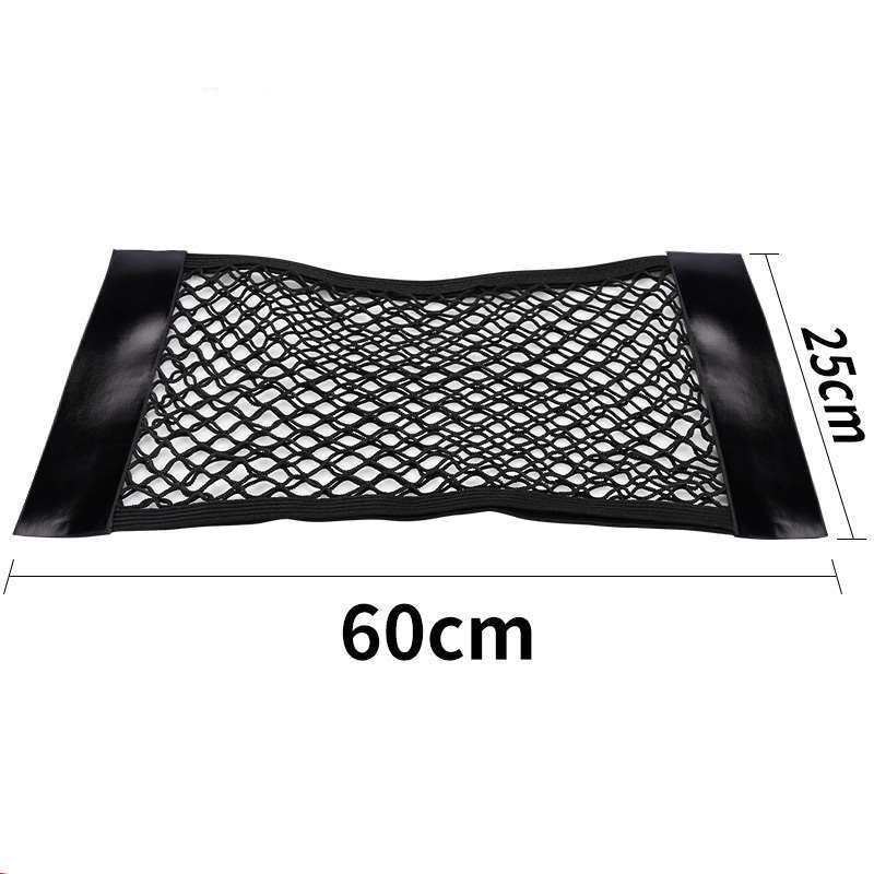 Trunk Car Net Pocket Velcro Car Accessories Storage Bag Net Fixed Net Bag Car Tail Box Storage Bag