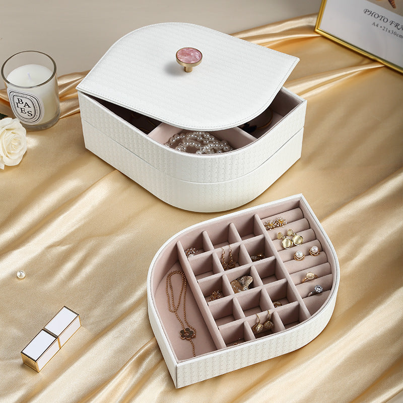 Multi-Layer Dustproof Desktop Jewelry Storage Box