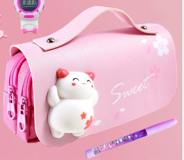 Simple Large-Capacity Stationery Box