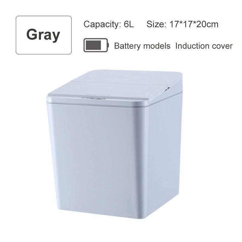 Intelligent induction electric trash bin storage box