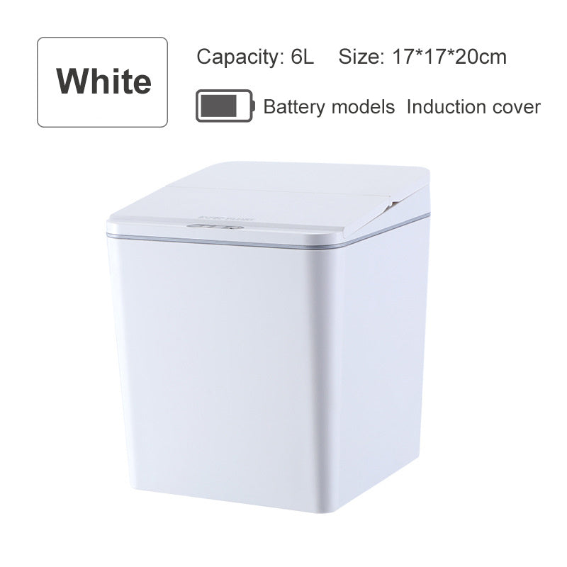 Intelligent induction electric trash bin storage box