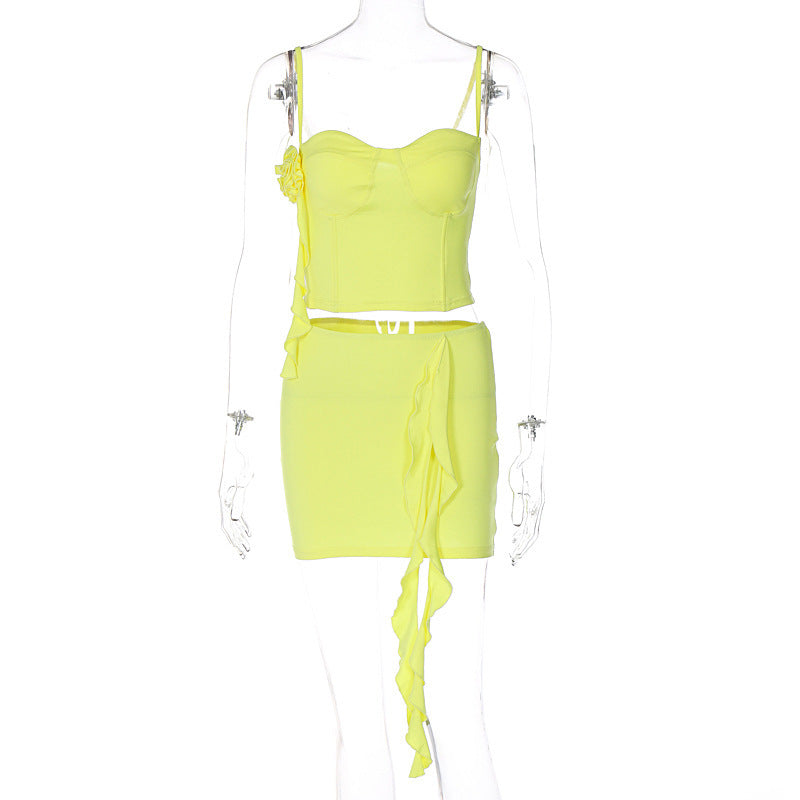 European And American Women's Clothing Solid Color Camisole Top