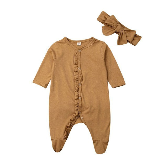 Baby Ruffle Costume Kids Romper Jumpsuit Suits Shirt Outfit