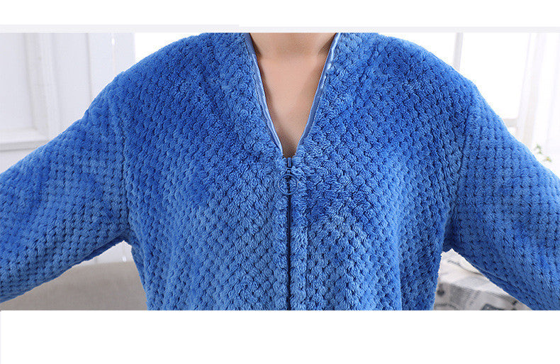 Casual Ladies Thick Pajamas Flannel Home Wear