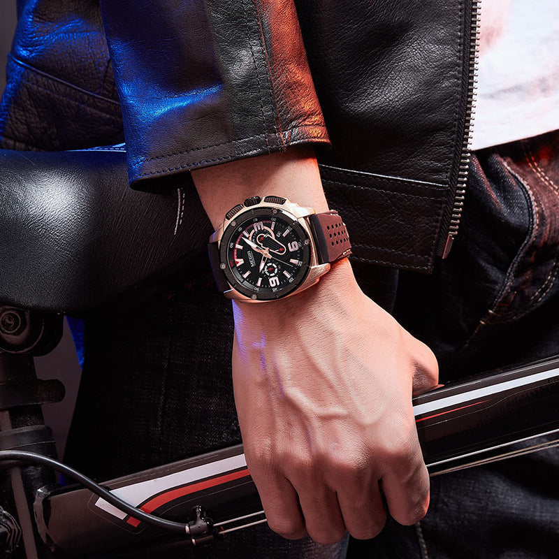 Sports Silicone Luminous Quartz Men's Watch