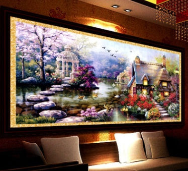 Mona Lisa New Dream Home Cross Wholesale Factory Direct Garden Small Living Landscape Garden Cottage