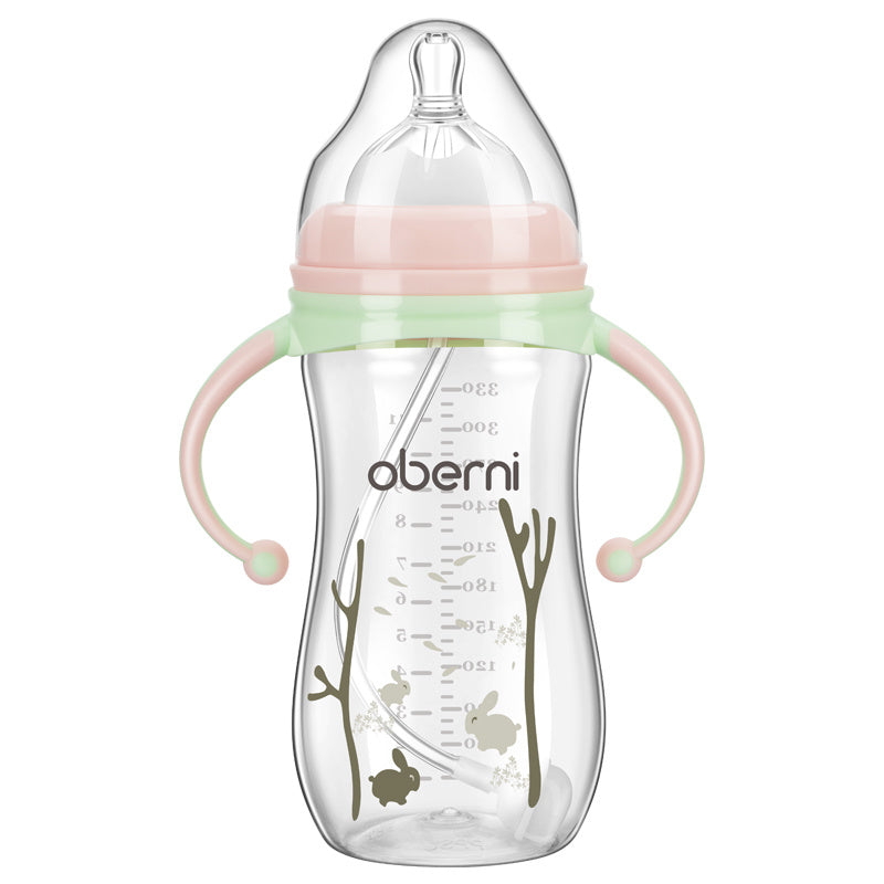 Anti-fall and anti-flatulence feeding bottle