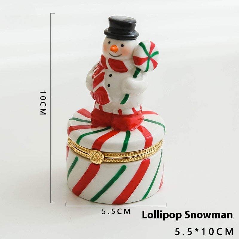 Vintage Cute Creative Ceramic Jewelry Storage Box