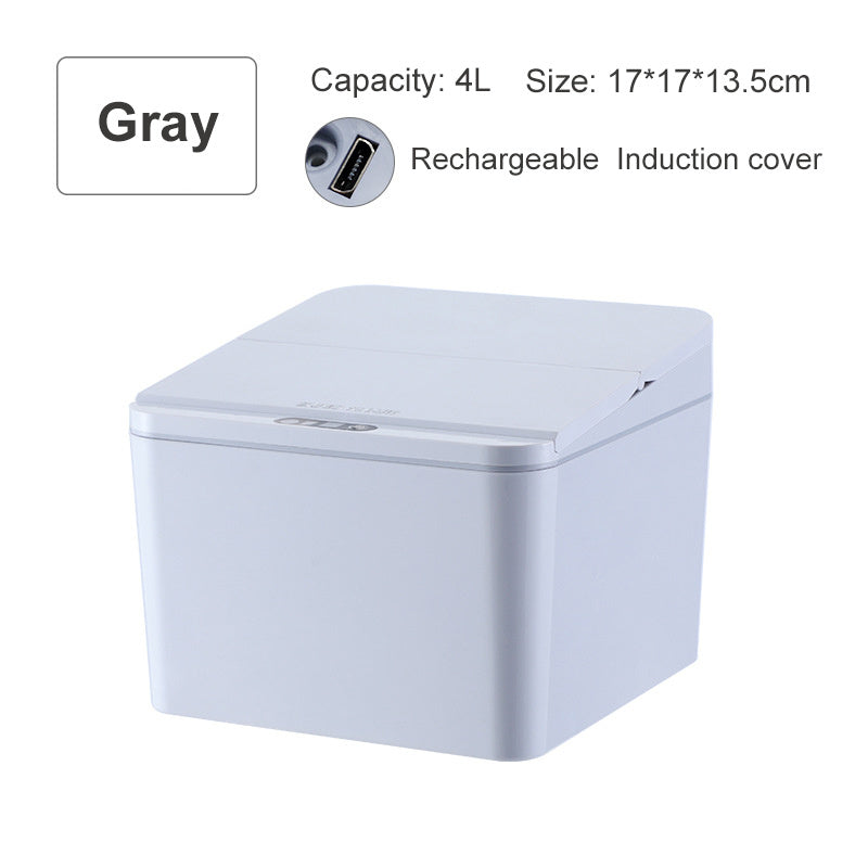 Intelligent induction electric trash bin storage box