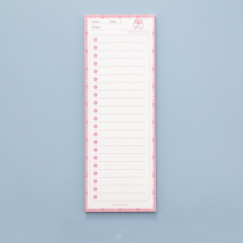 Simple Ins Wind Super Long Clause Color Student Notepad