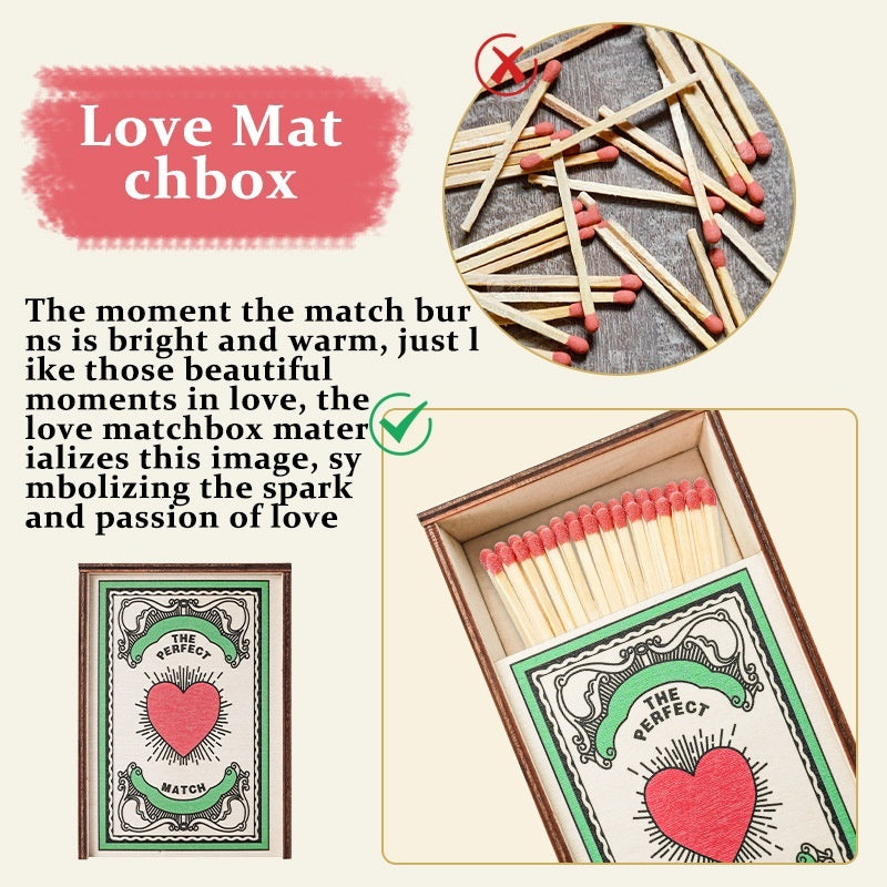 Love Matchbox Storage Box Hotel Reusable