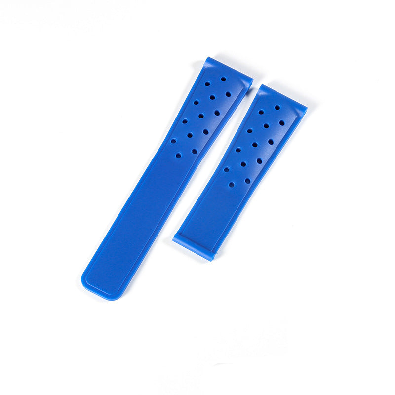 Racing Silicone Strap Folding Buckle Rubber Watch Chain