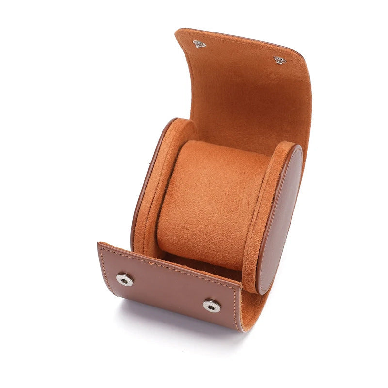 Brown Black Portable Watch Storage Box