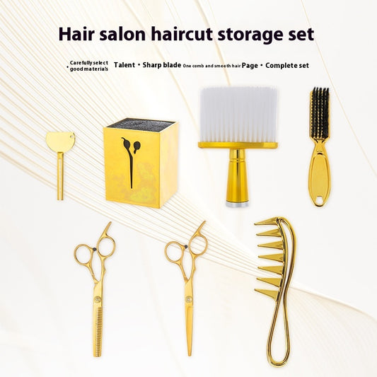 Scissors Storage Box Squeezing Machine Men's Retro