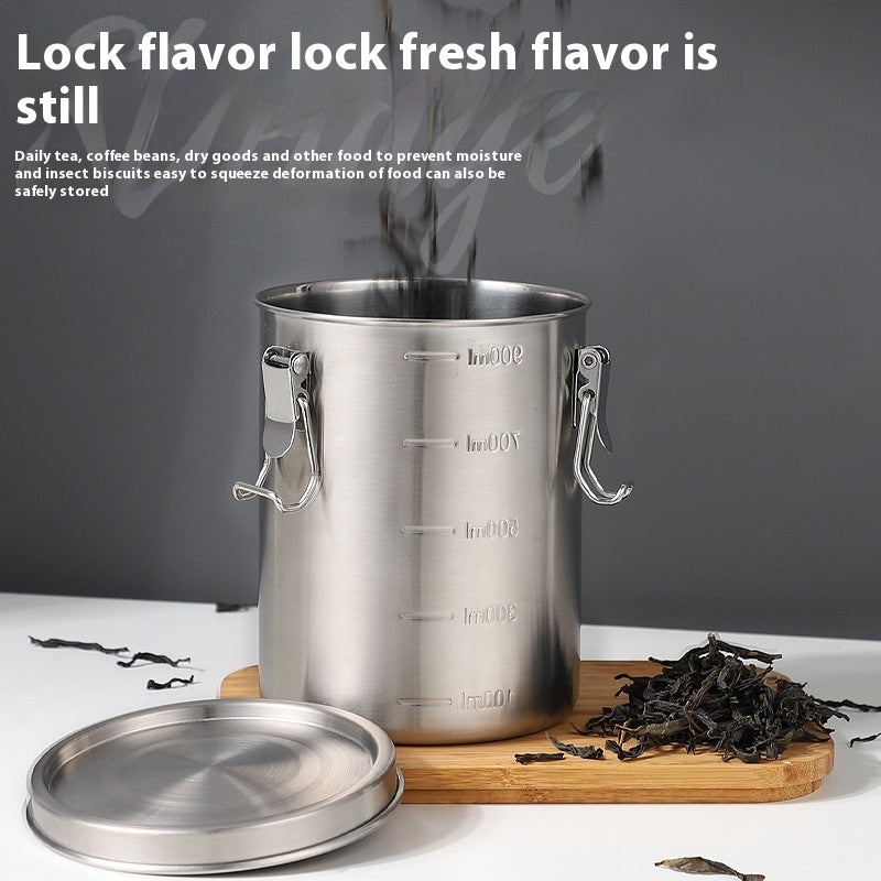 Stainless Steel Kitchen Storage Sealed Cans