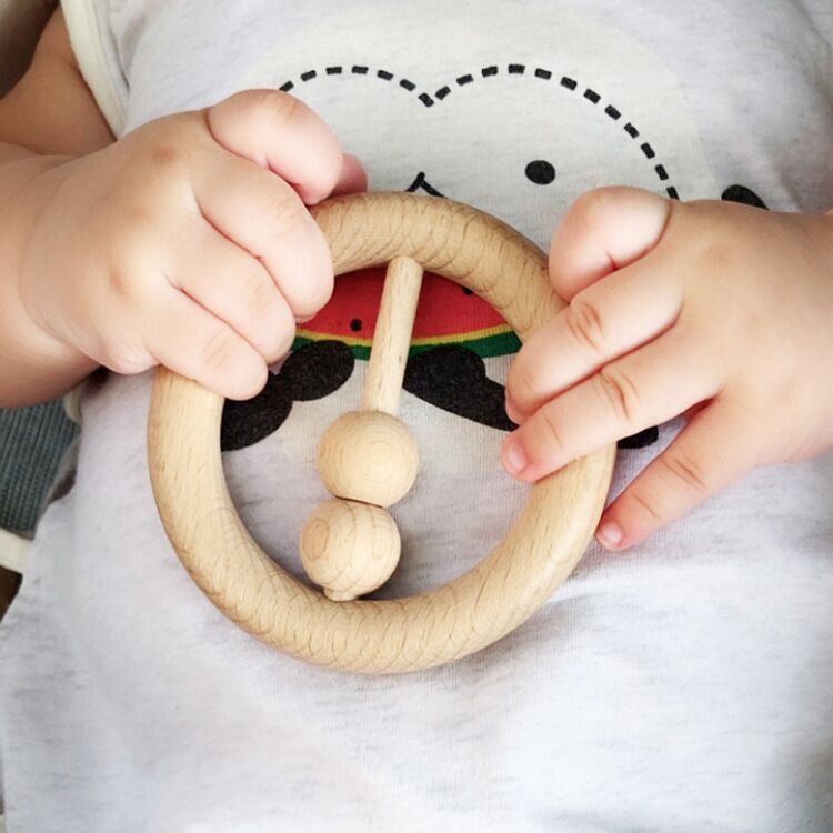 Block Baby-Products Ecofriendly Craft-Accessories Chewable-Toys Child Wood 1PC Beech