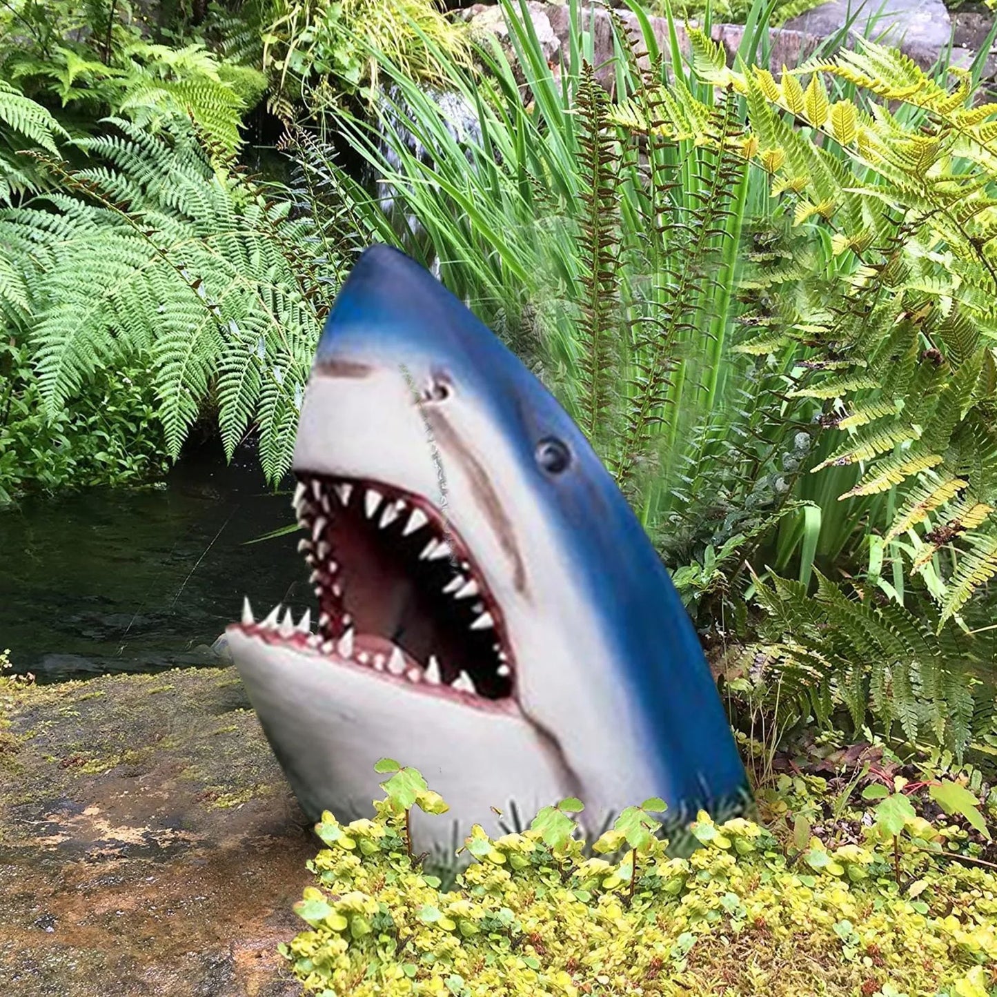 Artificial Shark Head Home Garden SDecoration