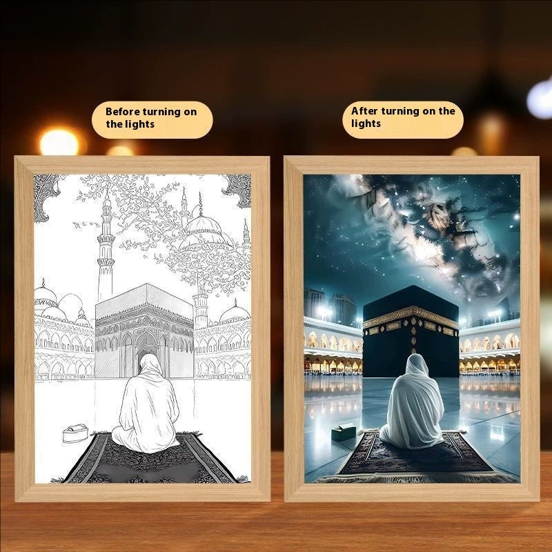 Cross Redemption Garden Sea Home Light Painting