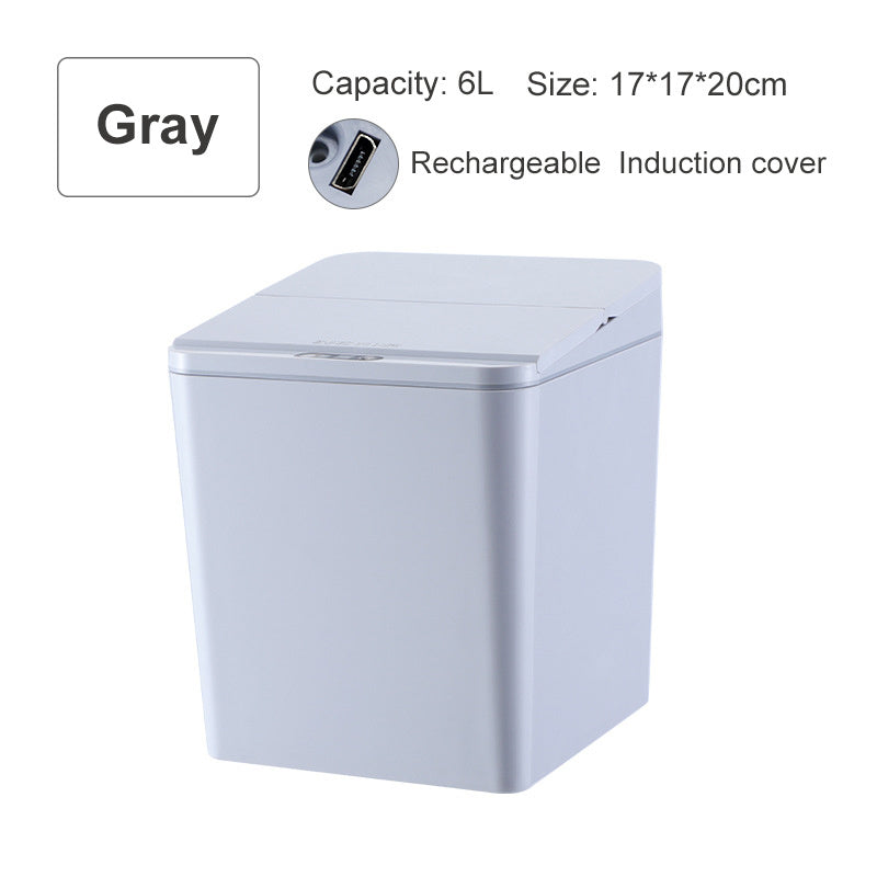Intelligent induction electric trash bin storage box