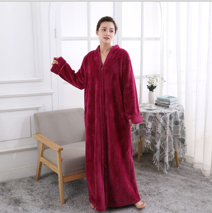 Casual Ladies Thick Pajamas Flannel Home Wear