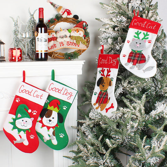 Cute Dogs And Cats Christmas Socks