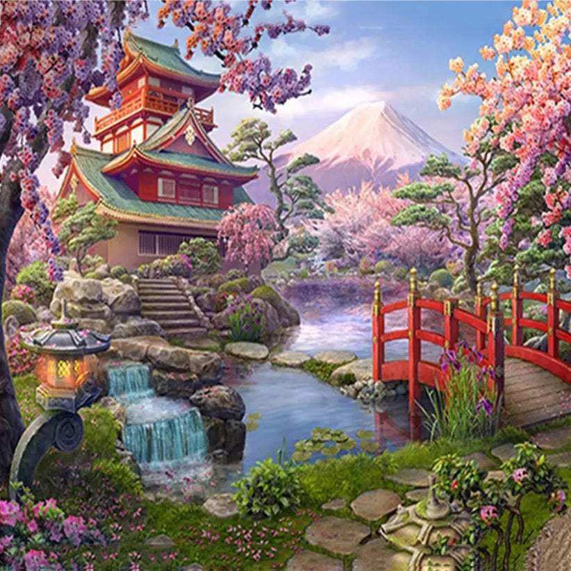 Garden Landscape Diamond Painting 5D Embroidery Home Mosaic