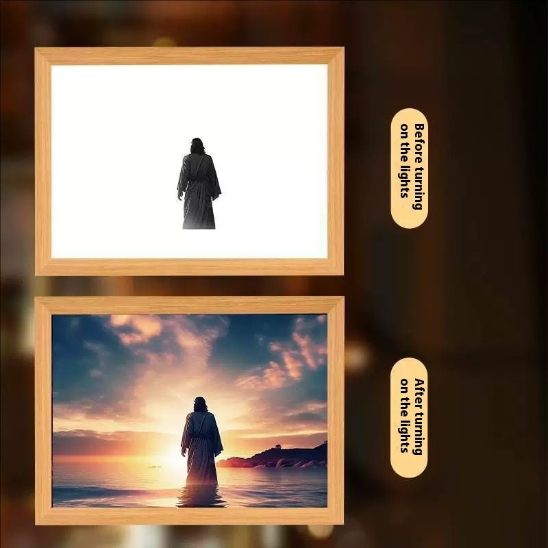 Cross Redemption Garden Sea Home Light Painting