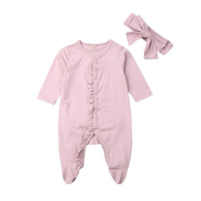Baby Ruffle Costume Kids Romper Jumpsuit Suits Shirt Outfit