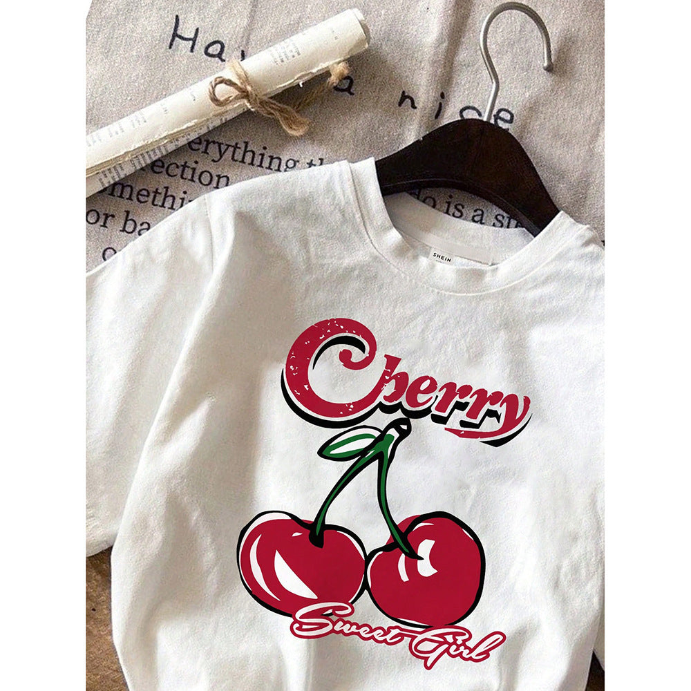 Children's Clothing Niche Cartoon Bear Printed Casual Short Sleeve