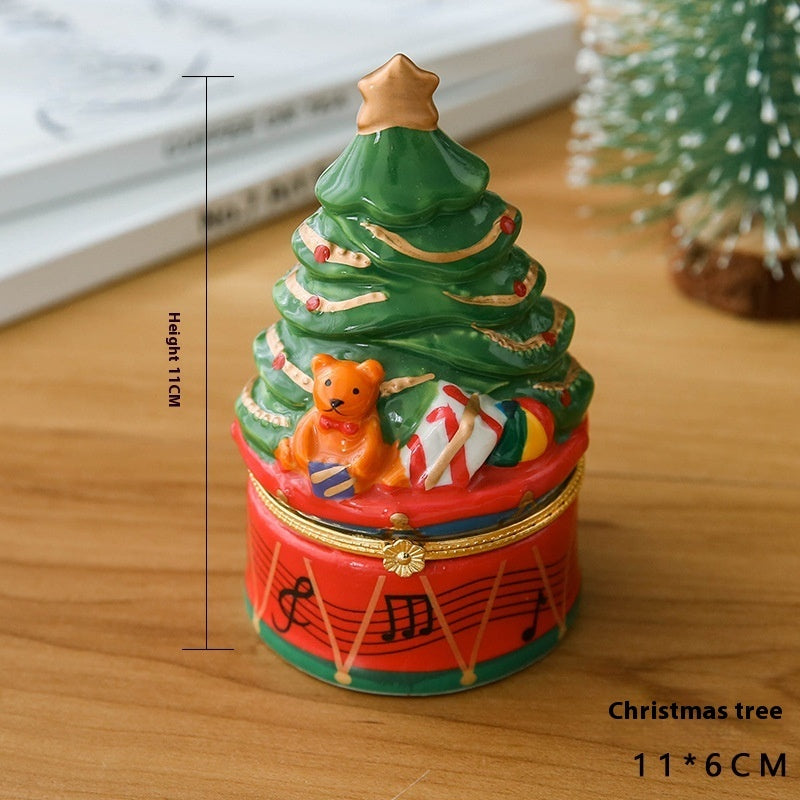 Vintage Cute Creative Ceramic Jewelry Storage Box