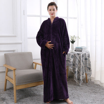 Casual Ladies Thick Pajamas Flannel Home Wear
