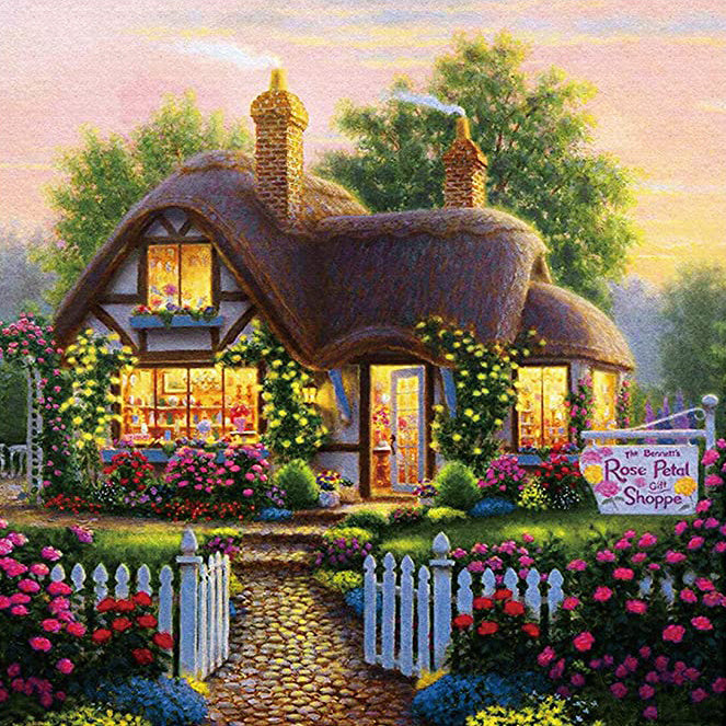 Garden Landscape Diamond Painting 5D Embroidery Home Mosaic