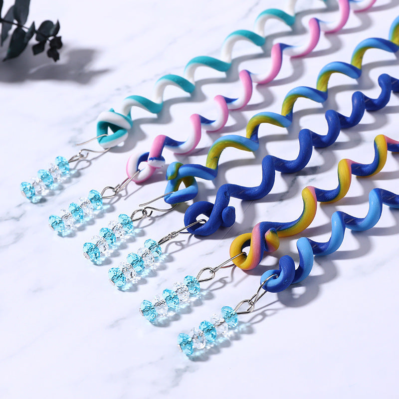 Children's Colorful Braided Twist Braid Curly Disc Hair Little Girls Styling Tools Headwear