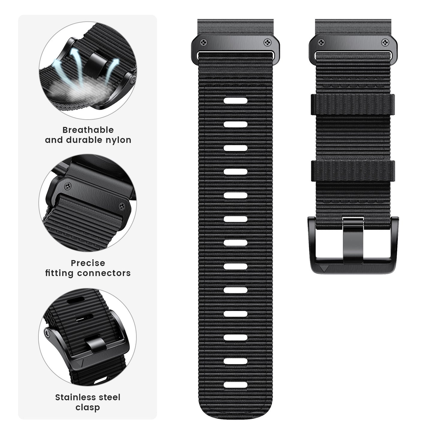 Quick Release Nylon Woven Watchband Accessories