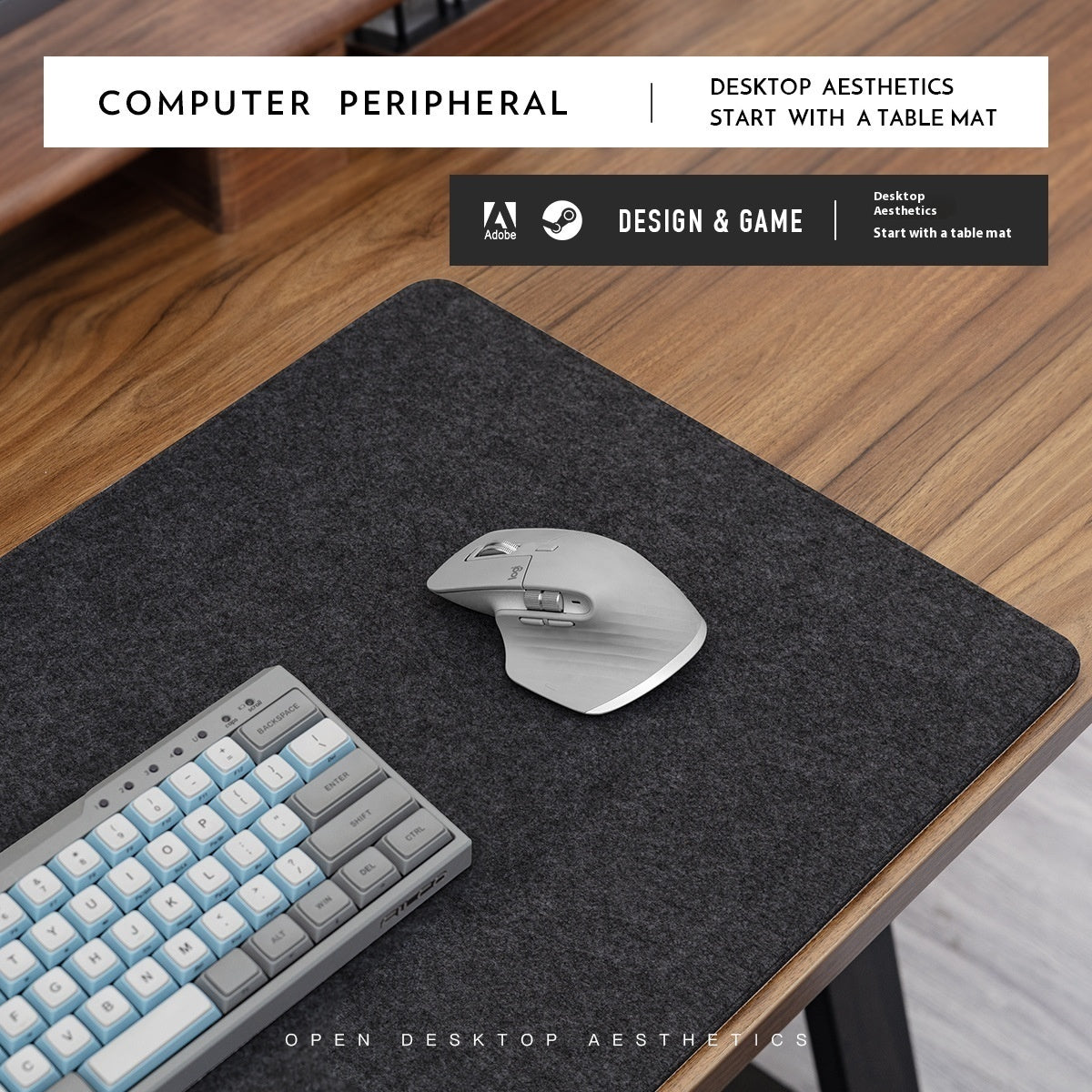 Winter Warm Unisex Oversized Office Mouse Mat