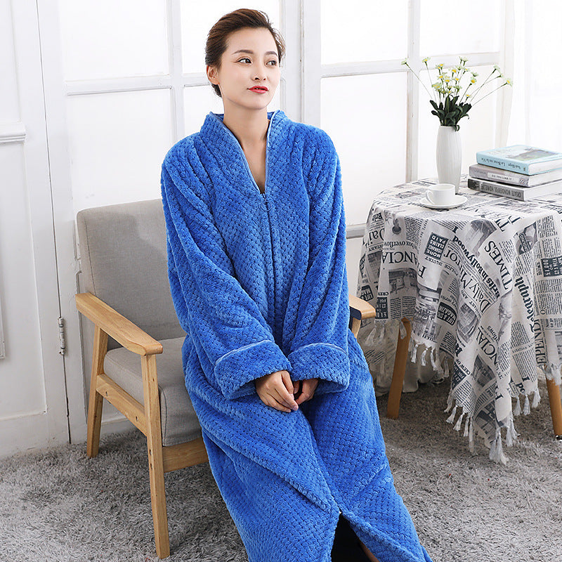 Casual Ladies Thick Pajamas Flannel Home Wear