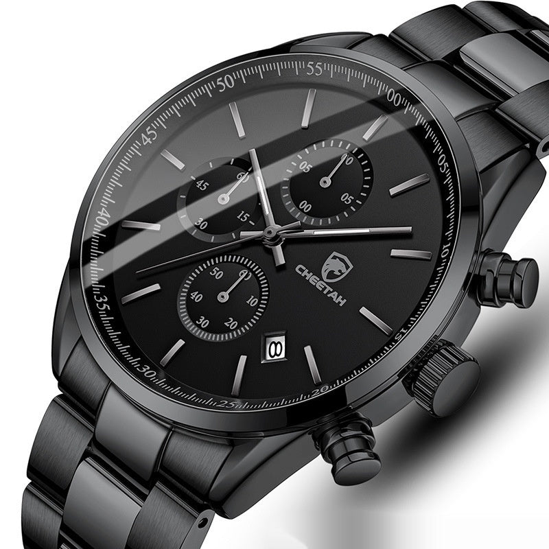 Business Leisure Men's Watch Multi-functional Waterproof Quartz Watch