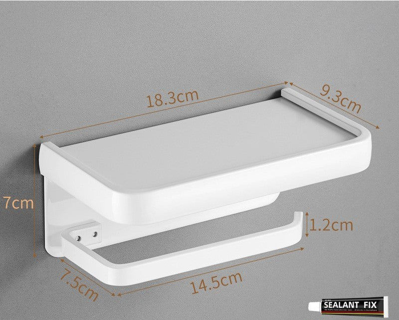 Toilet Perforated Tissue Box Storage Rack Wall Mounted